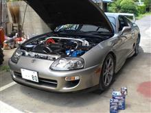 汗だくエンジンオイル交換。 汗だくエンジンオイル交換。