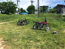 SR500と林道へ