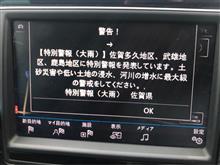 大雨特別警報でキリ番逃し(･_･;