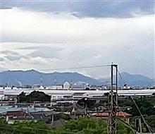 仕事帰りに山がクッキリ♪