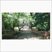 道の駅と登米神社。