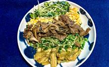 隣県山口川棚温泉発祥の瓦そば始めました。