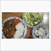 トップバリュでカレーライス。