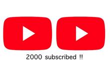 Youtube 2000ありがとうございます。