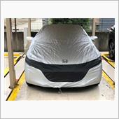 雨の合間の洗車　ボディーカバー