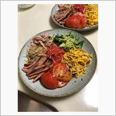 冷やし中華、ゴマダレも美味い。