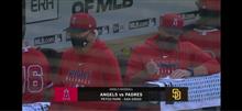 エンゼルスの練習試合が始まったよ
