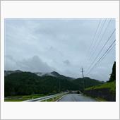 雨の中