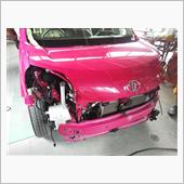 オフセット衝突事故修理