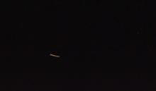 国際宇宙ステーション きぼう が見えた