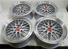 BBS-LM20インチ溶剤DBK-P(DB-SLD)からパウダー光輝シルバーDSK-Pフルパウダーコート BBS-LM20インチ溶剤DBK-P(DB-SLD)からパウダー光輝シルバーDSK-Pフルパウダーコート