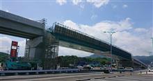 多軸式特殊台車での橋架設！