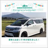 ヴェルファイア、1年経ったよ