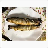 日曜日は鮎食べてぶどう食べた ...
