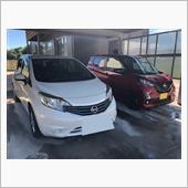 ノート久し振りの洗車メンテ
