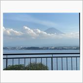河口湖と富士山