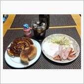 今朝のモーニングは家で♪