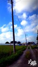 朝から蒸し暑い、
