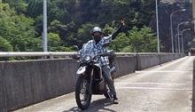 Be an adventure bike rider !　Experience cross over a mountain pass. ＠ 険道367号岩屋生野線　名無し峠　走行冒険記