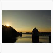 多摩湖夕景（2020年8月2 ...