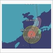 台風９号接近中　そして１０号も