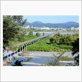 蓬莱橋（島田市）対岸ウォーク
