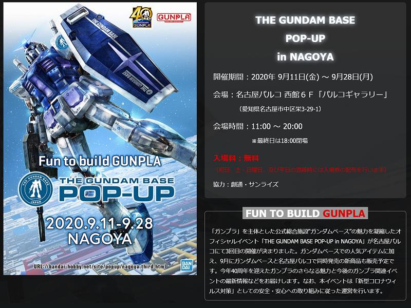 GBポップアップin名古屋3rd、未掲載ガンプラは13種類！SD三国創