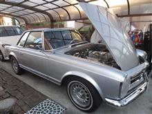 W113 ATオイルパイプの固定