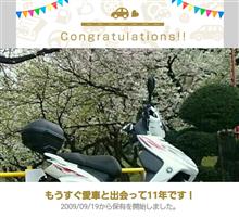 愛車と出会って11年！