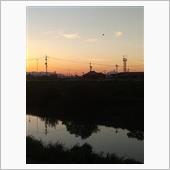 秋の夕日
