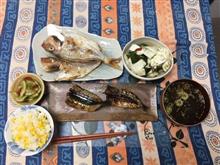 北の恵みと釣果の蟹と小鯛