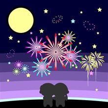 函館で見た今年の最初で最後の花火大会♪