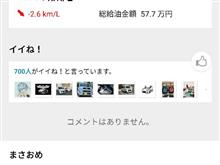 700イイね！いただきました。