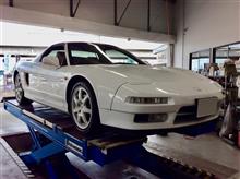とてもきれいな、とっても美しいNSXのタイヤの履き替え。POTENZA RE-71RからPOTENZA RE-71RSへ交換です。