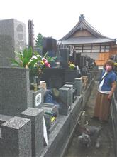 お彼岸の墓参り