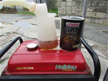 発電機オイル交換