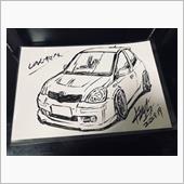 直描き　Vitz 