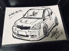 直描き　Vitz 