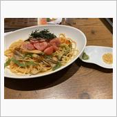 炙り明太子と舞茸のパスタ
