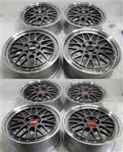 BBS-LM18＆19インチ溶剤ハイパー塗装DBK（DB-SLD）2Ps本体リムポリッシュフルパウダーコート