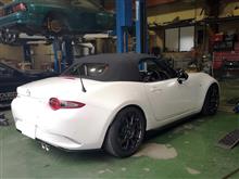 ND用オーリンズ車高調R Magic仕様装着　と　車高　と　ホイールオフセット