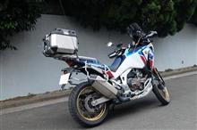 CRF1100Lアフリカツインのタイヤ空気圧CHECK♪