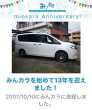 祝・みんカラ歴13年！