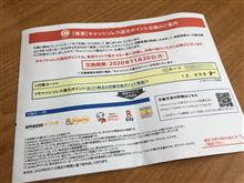 キャッシュレス還元ポイントの案内が来たよ