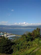 諏訪湖にて 諏訪湖にて
