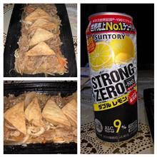 牛ばら肉と揚げ出し豆腐の和風あんかけ＋ストロング。