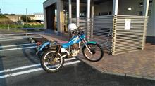 鈴鹿の友人宅までTL125で。