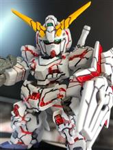 続✖️6【ガンダムコンバージ】ユニコーンガンダムの墨入れと部分塗装etc