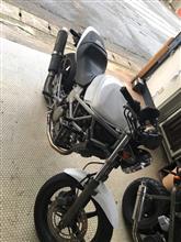 お友達のバイクの塗装