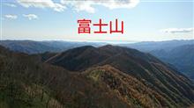 中禅寺湖展望台より富士山を